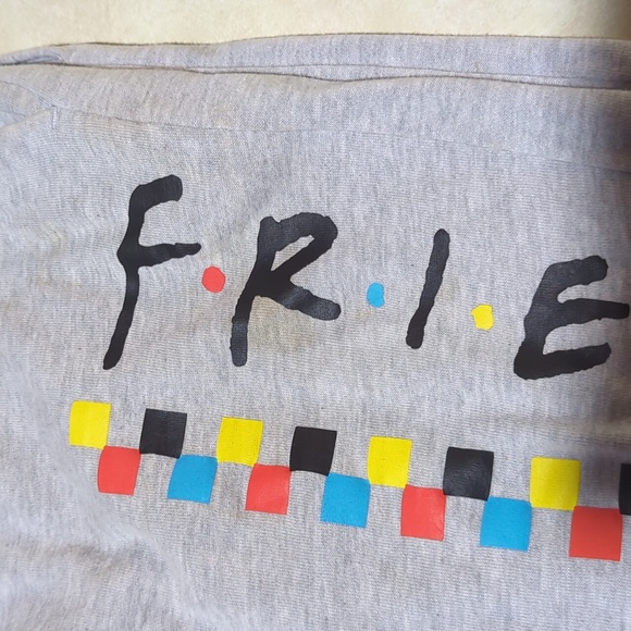 Friends gray drawstring sweatpants with pockets - Picture 3 of 8